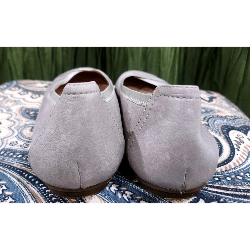 Vionic Caroll Light‎ Grey Leather Ballet Flats Orthotic Support Womens Size 9 - Picture 3 of 8